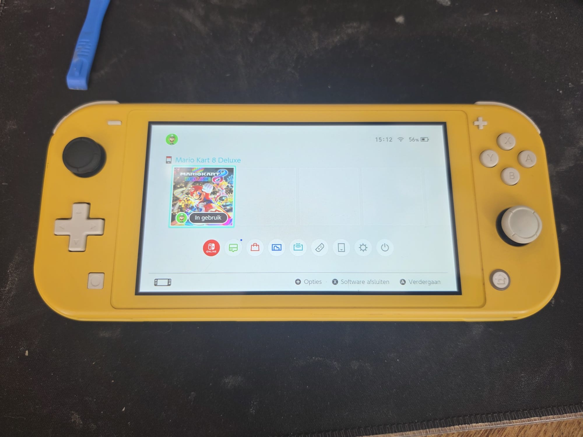 Nintendo Switch Lite homescherm